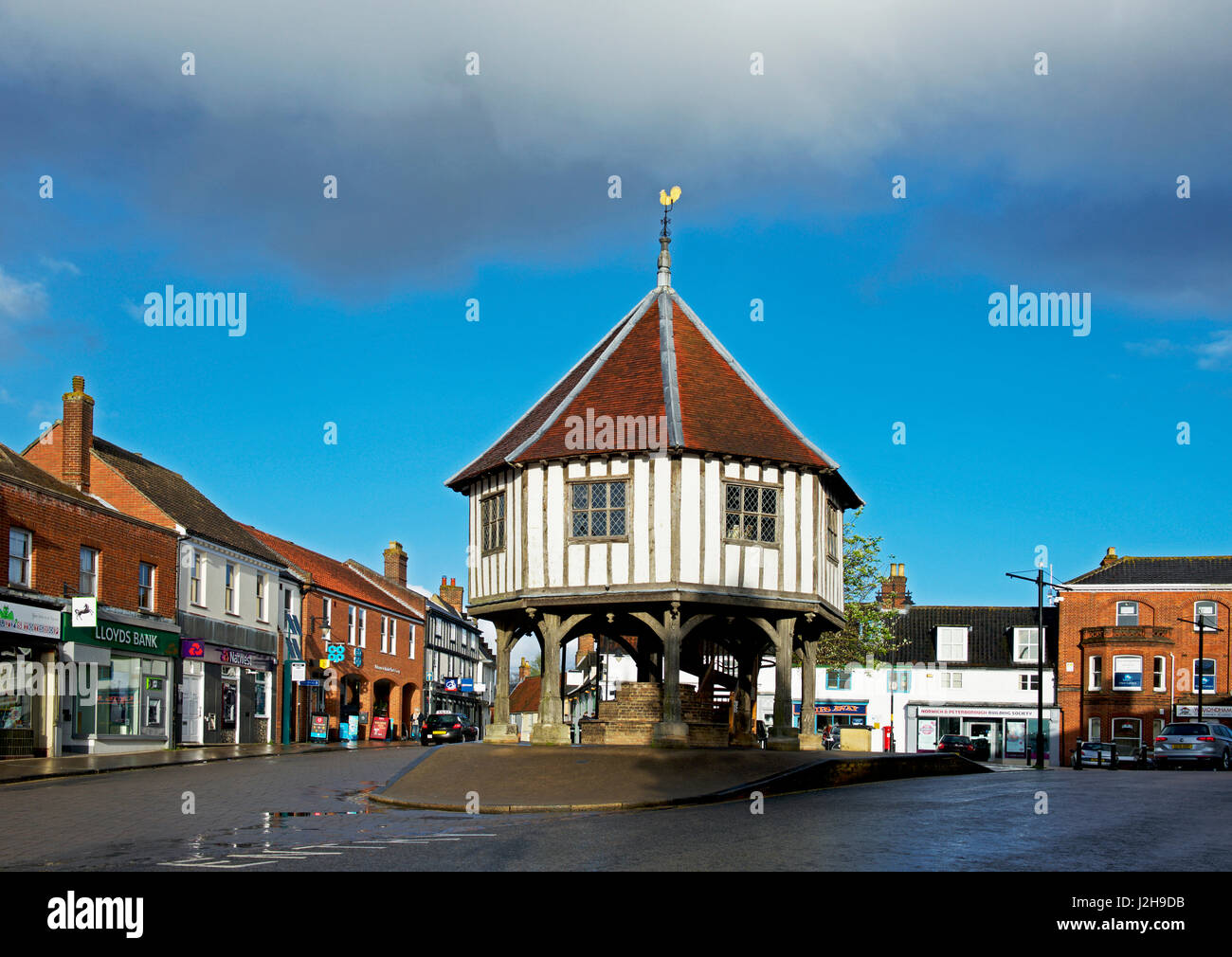 Das 17. Jahrhundert Market Cross, Wymondham, Norfolk, England UK Stockfoto