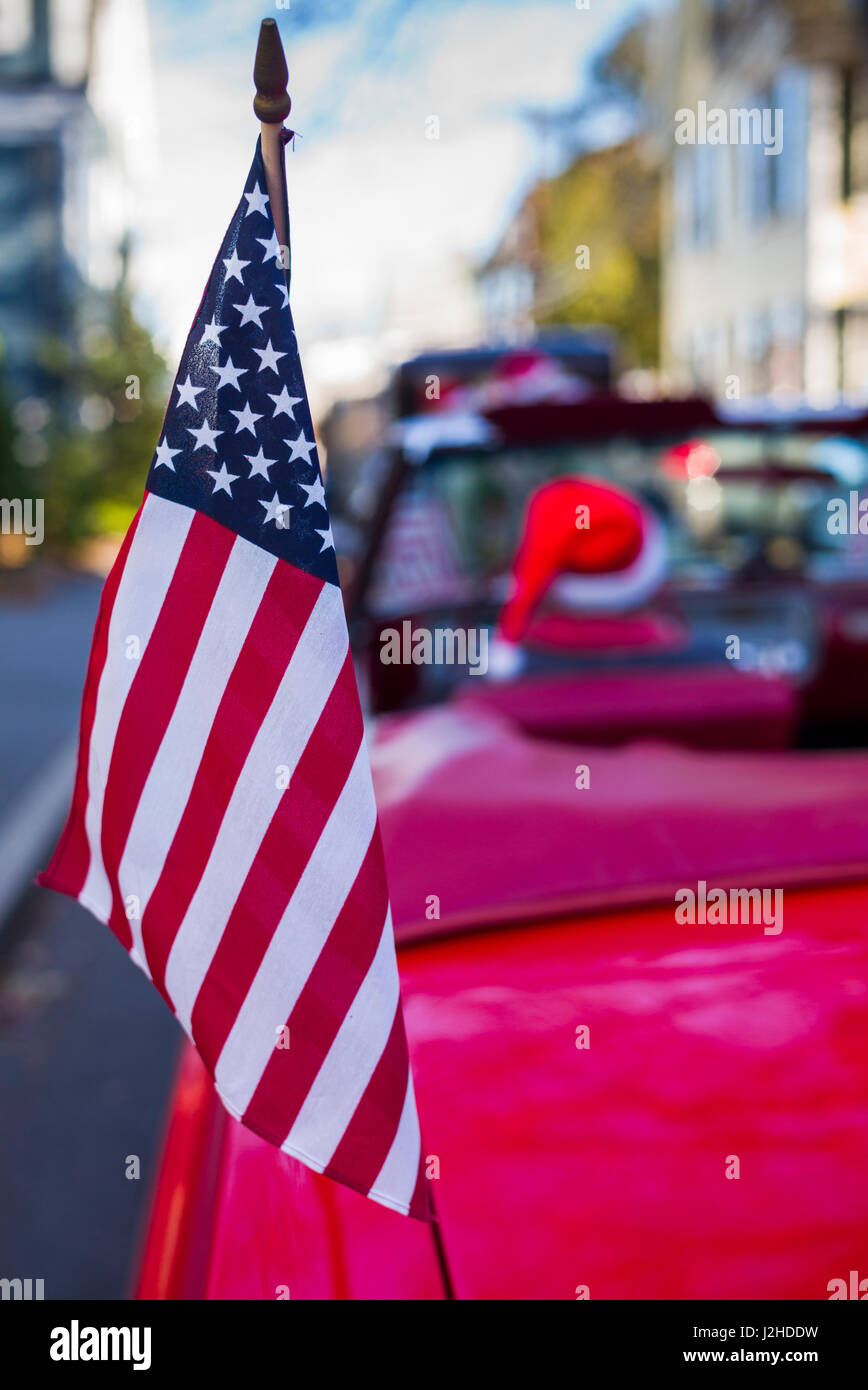 Detail der Christmas Parade, Marblehead, Massachusetts, USA Stockfoto