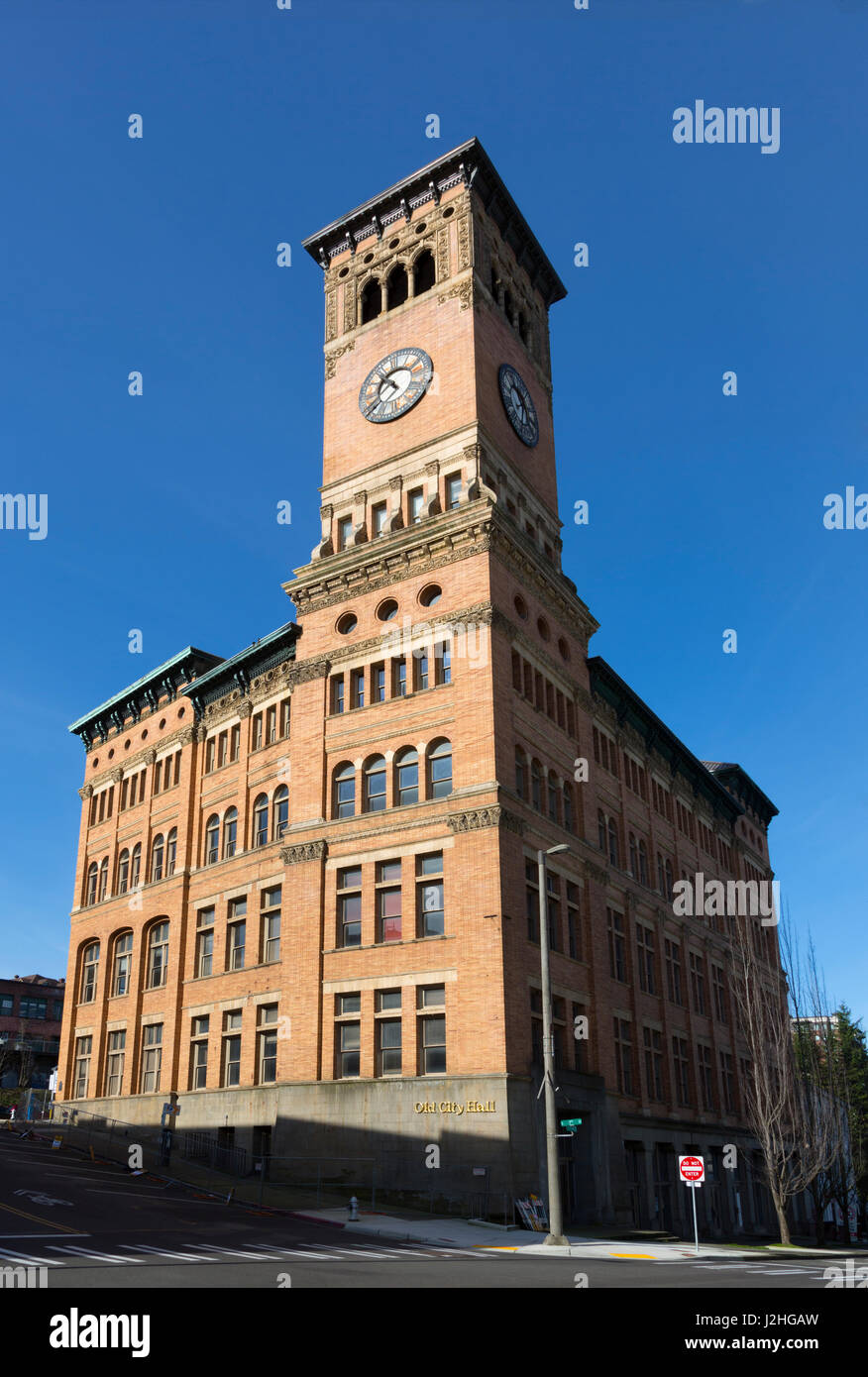WA, Tacoma, altes Rathaus, Stil der italienischen Renaissance, 1893 Stockfoto