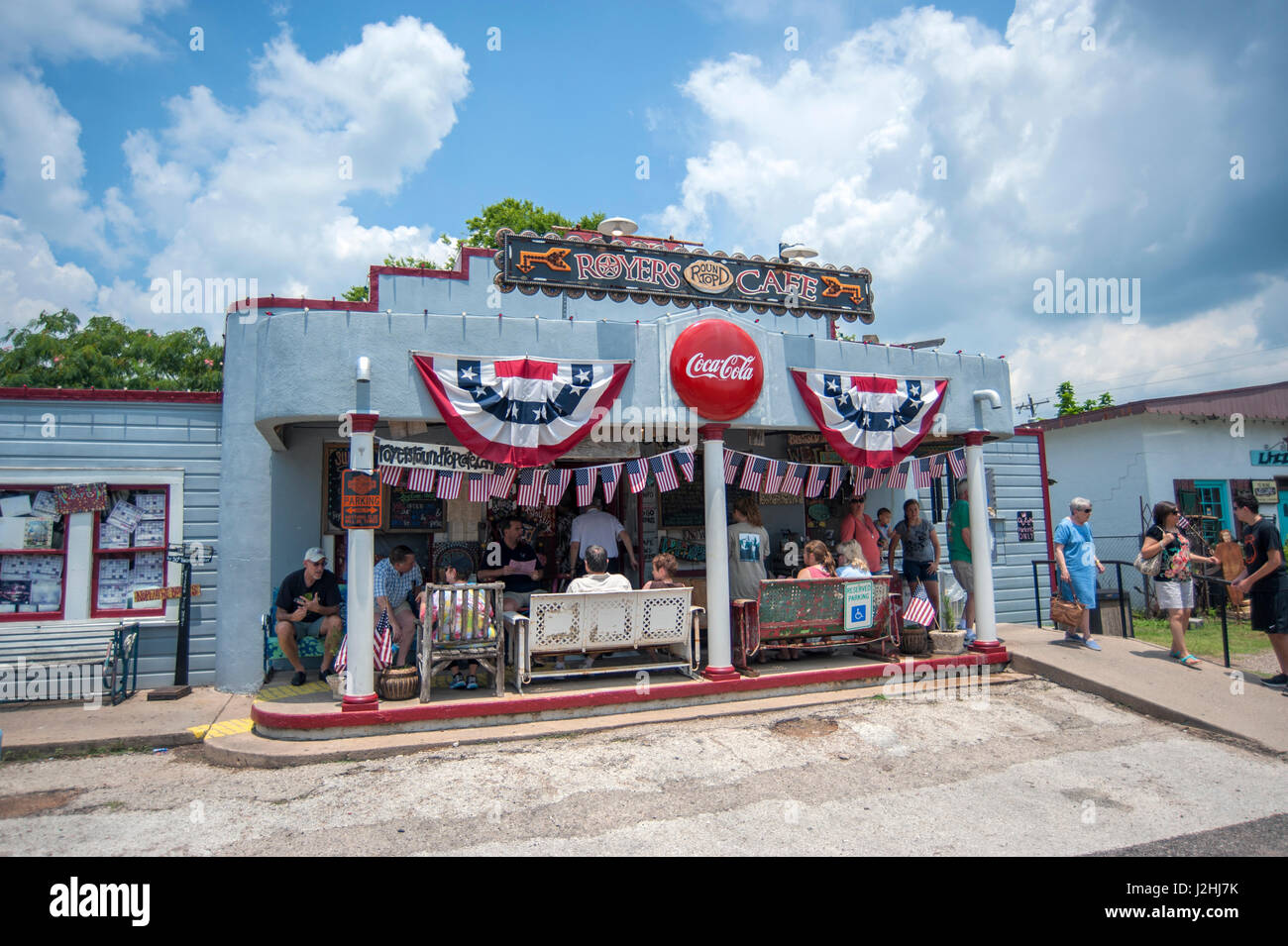 Top Cafe Royers Runde, Runde Spitze, Texas, Usa (nur zur redaktionellen Verwendung) Stockfoto