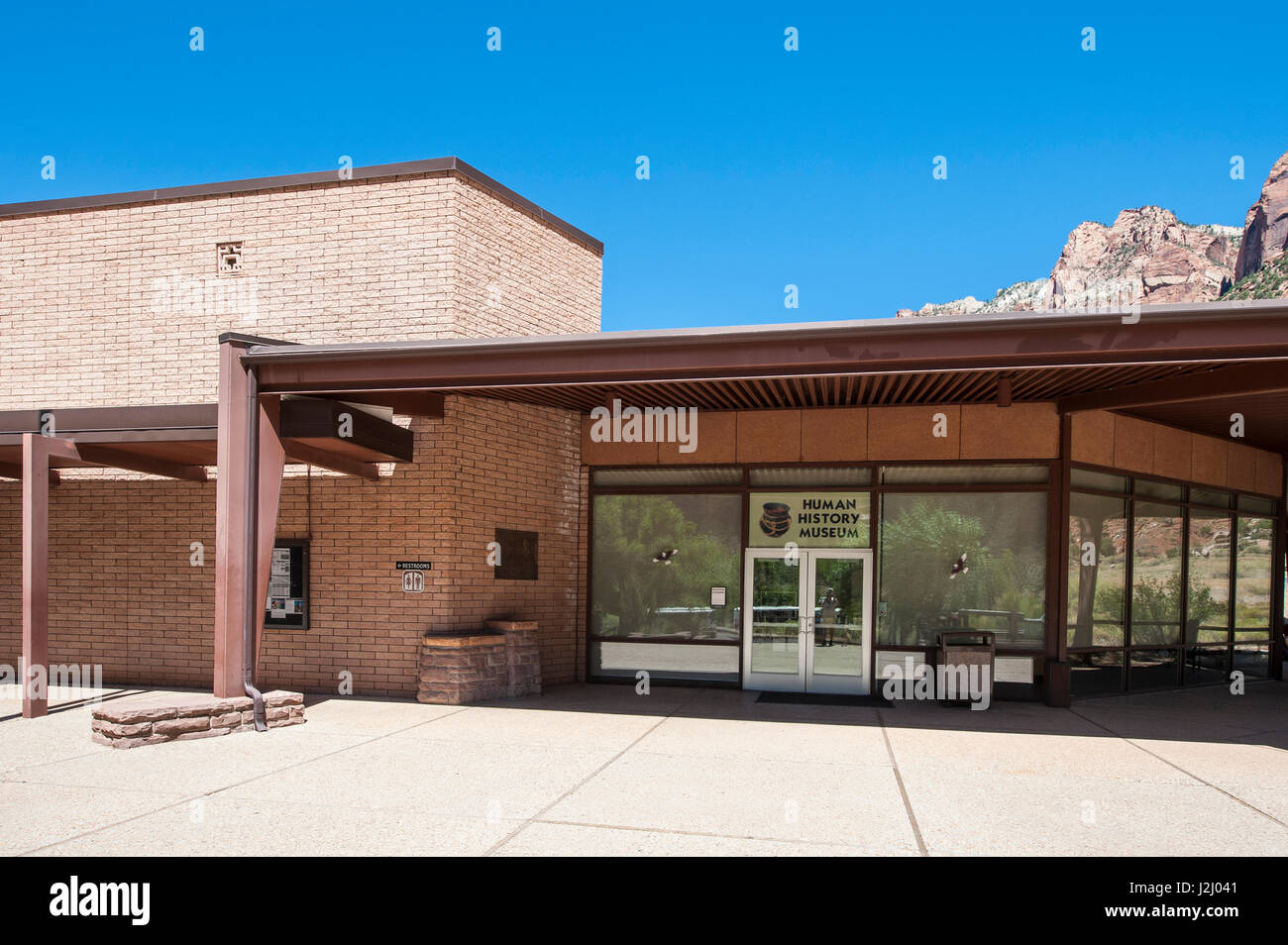 Human History Museum, Zion Nationalpark, Utah, USA. Stockfoto