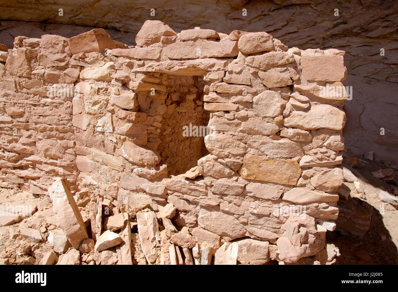 Butler Wash Ruinen, Double-Stack-Ruine auf Cedar Mesa, Utah Stockfoto