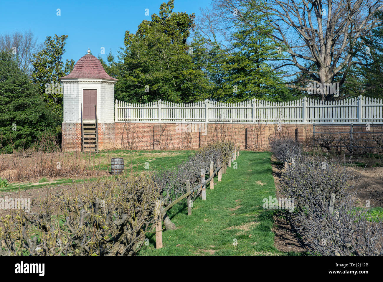 Oberen Garten, Mount Vernon, Virginia, USA Stockfoto