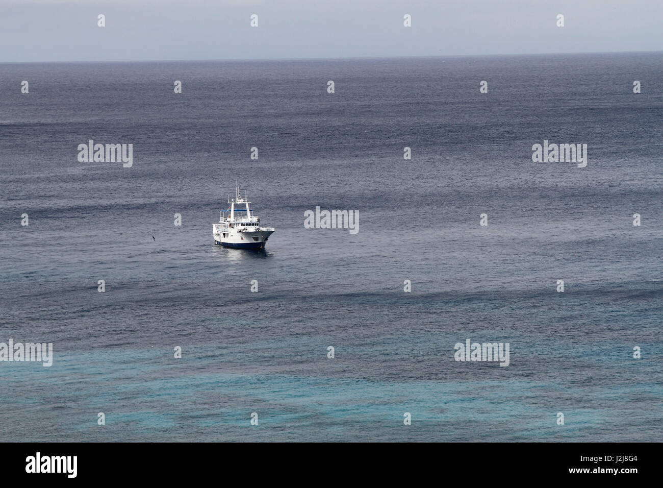 Tauchen Sie Schiff, Cocos Island, Costa Rica, Mittelamerika, Stockfoto