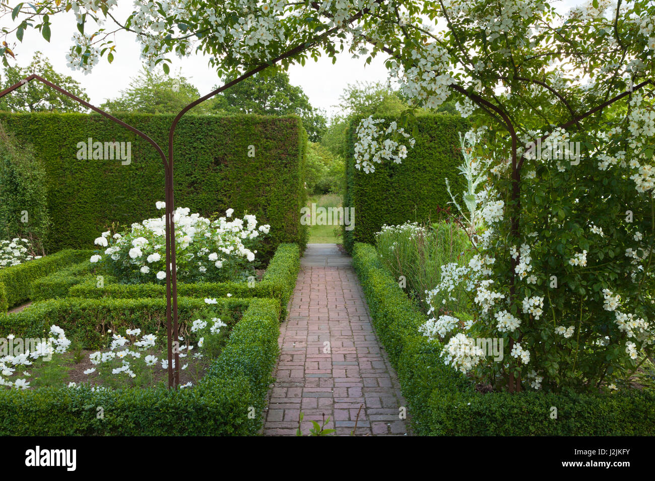 Weisse Garten Sissinghurst Castle Gardens Kent Grossbritannien