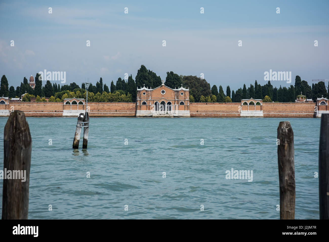 Venedig, Lagune, Friedhof Isola di San Michele - Venedig, Lagune, Friedhof Isola di San Michele Stockfoto