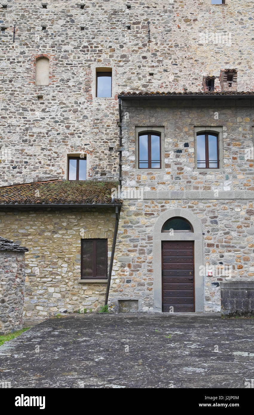 Malaspina Castle - Dal Verme. Bobbio. Emilia-Romagna. Italien. Stockfoto