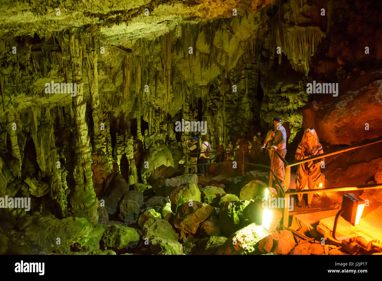 Höhle von Psychro ist eine alte Minoan heilige Höhle in Lasithi Hochebene im Bezirk Lasithi Ost Kreta, Griechenland. Die Diktäischen Höhle ist berühmt in Gree Stockfoto