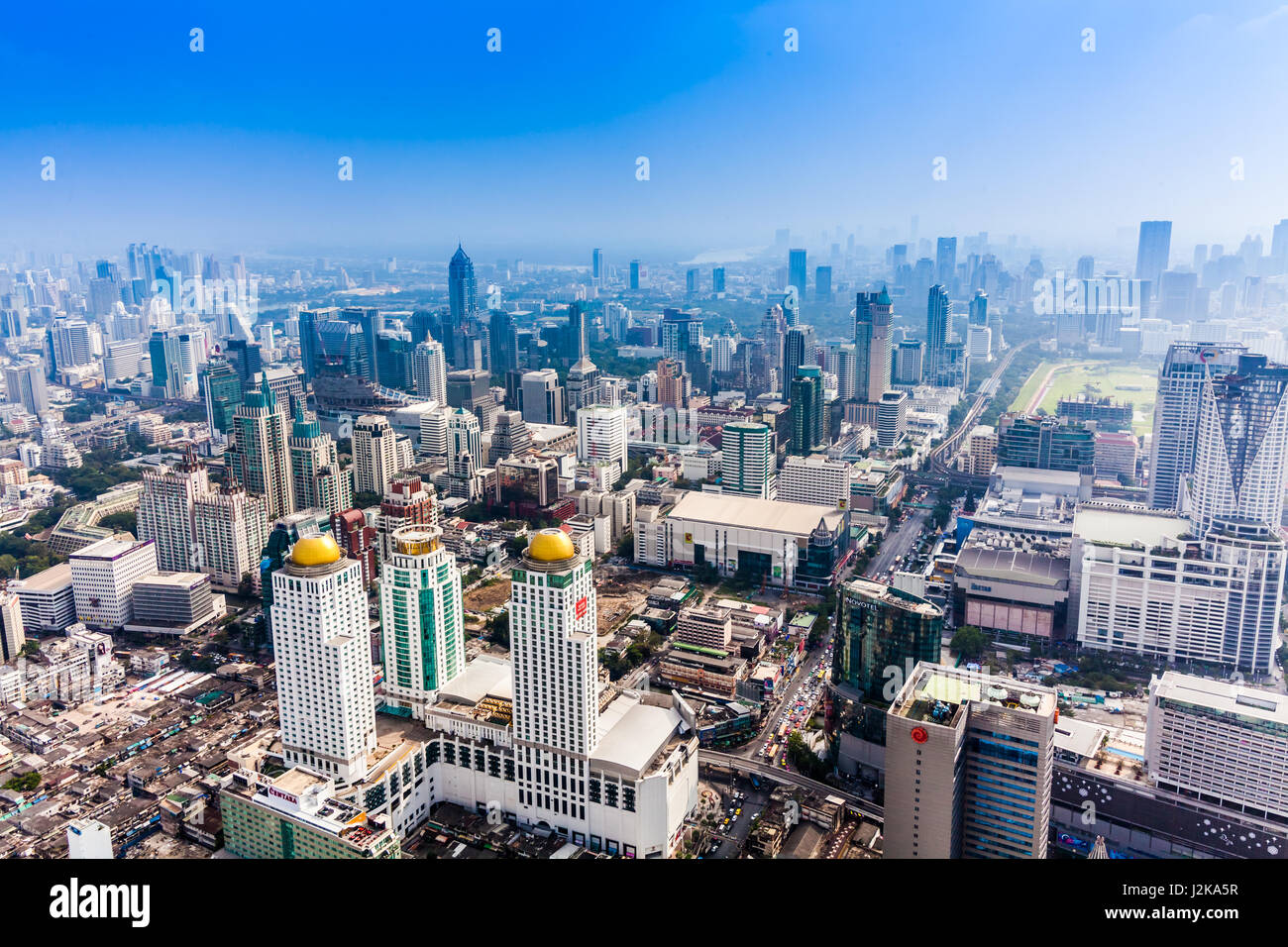 Stadt, Sicht auf Gebäude, Bangkok, Thailand. Stadtlandschaft der Bangkok Stockfoto