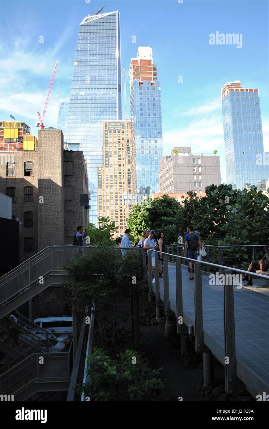 High Line Park Blick, NYC Stockfoto