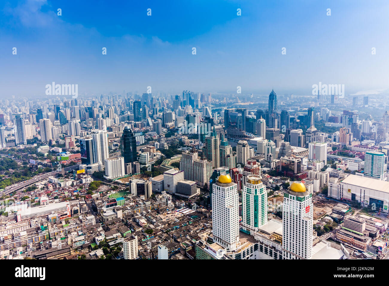 Stadt, Sicht auf Gebäude, Bangkok, Thailand. Stadtlandschaft der Bangkok Stockfoto