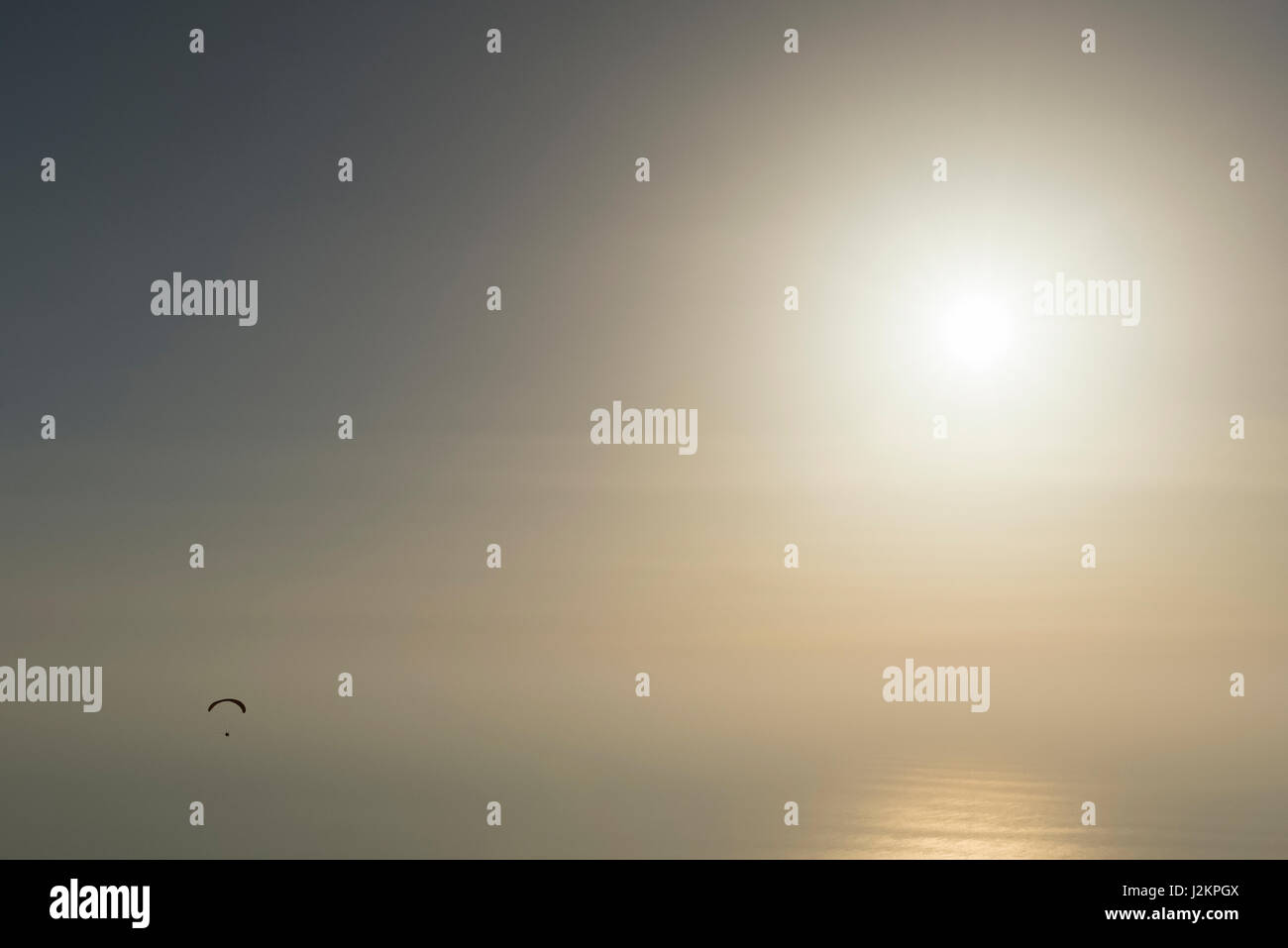 Sunset-Flug Stockfoto