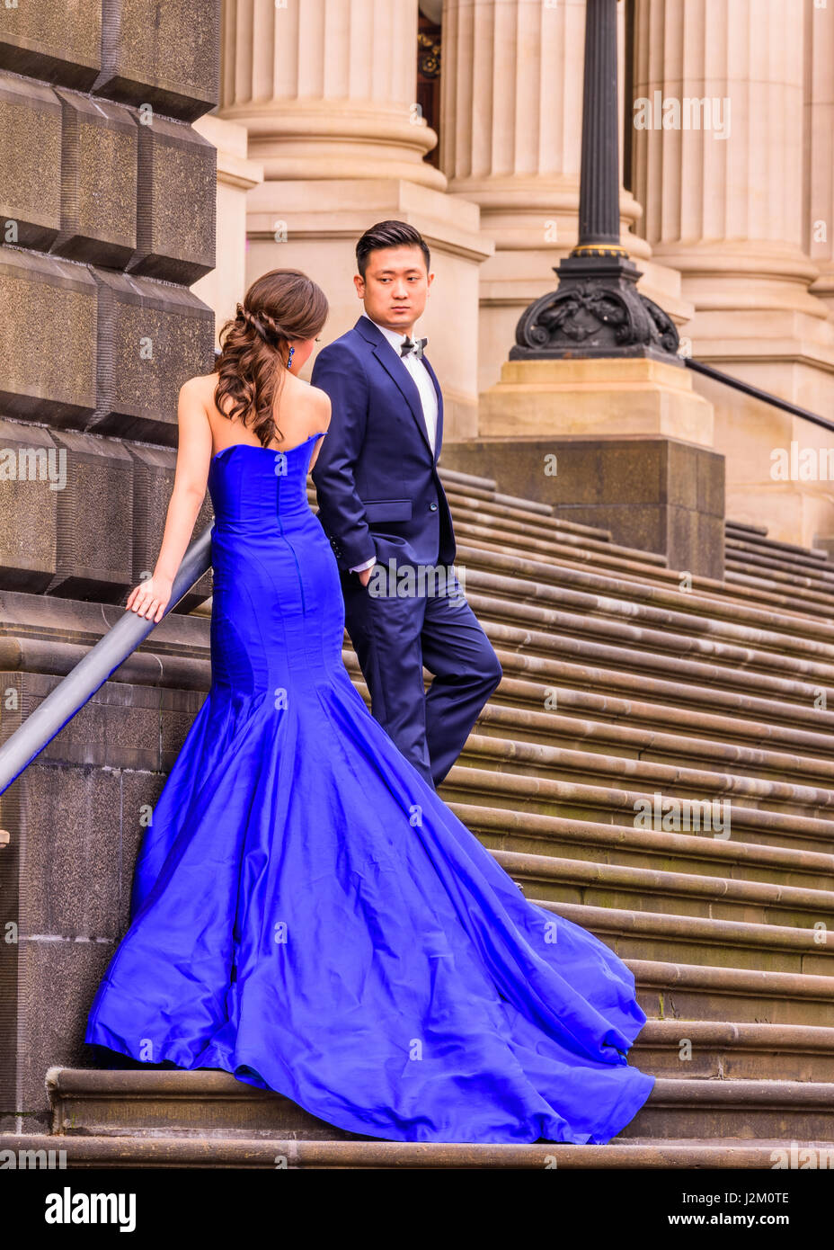 Hochzeit im Parliament House, Melbourne, Victoria, Australien Stockfoto