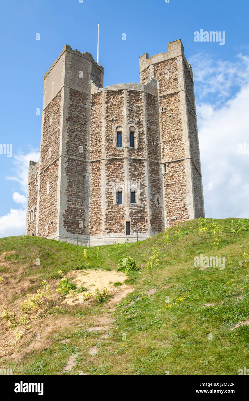 Orford Castle ist ein Schloss im Dorf von Orford, Suffolk, England Stockfoto