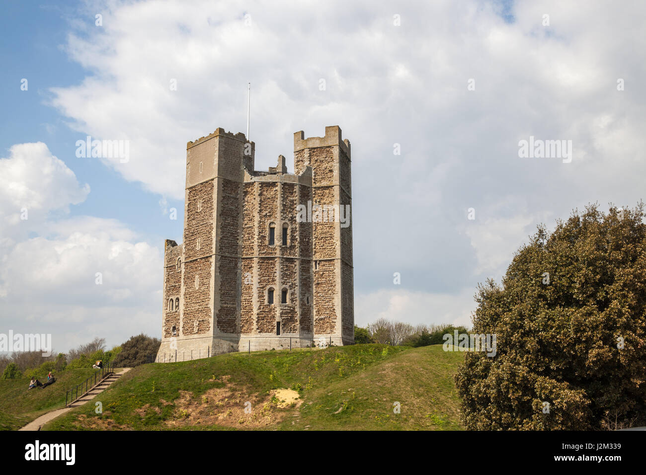 Orford Castle ist ein Schloss im Dorf von Orford, Suffolk, England Stockfoto