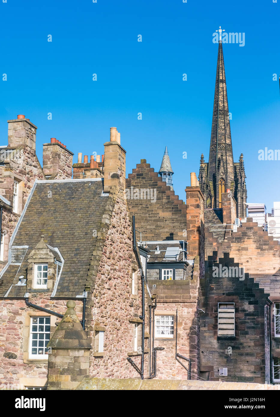 Skyline Von Edinburgh Der Hauptstadt Von Schottland Und Die Zweitgrosste Stadt Stockfotografie Alamy