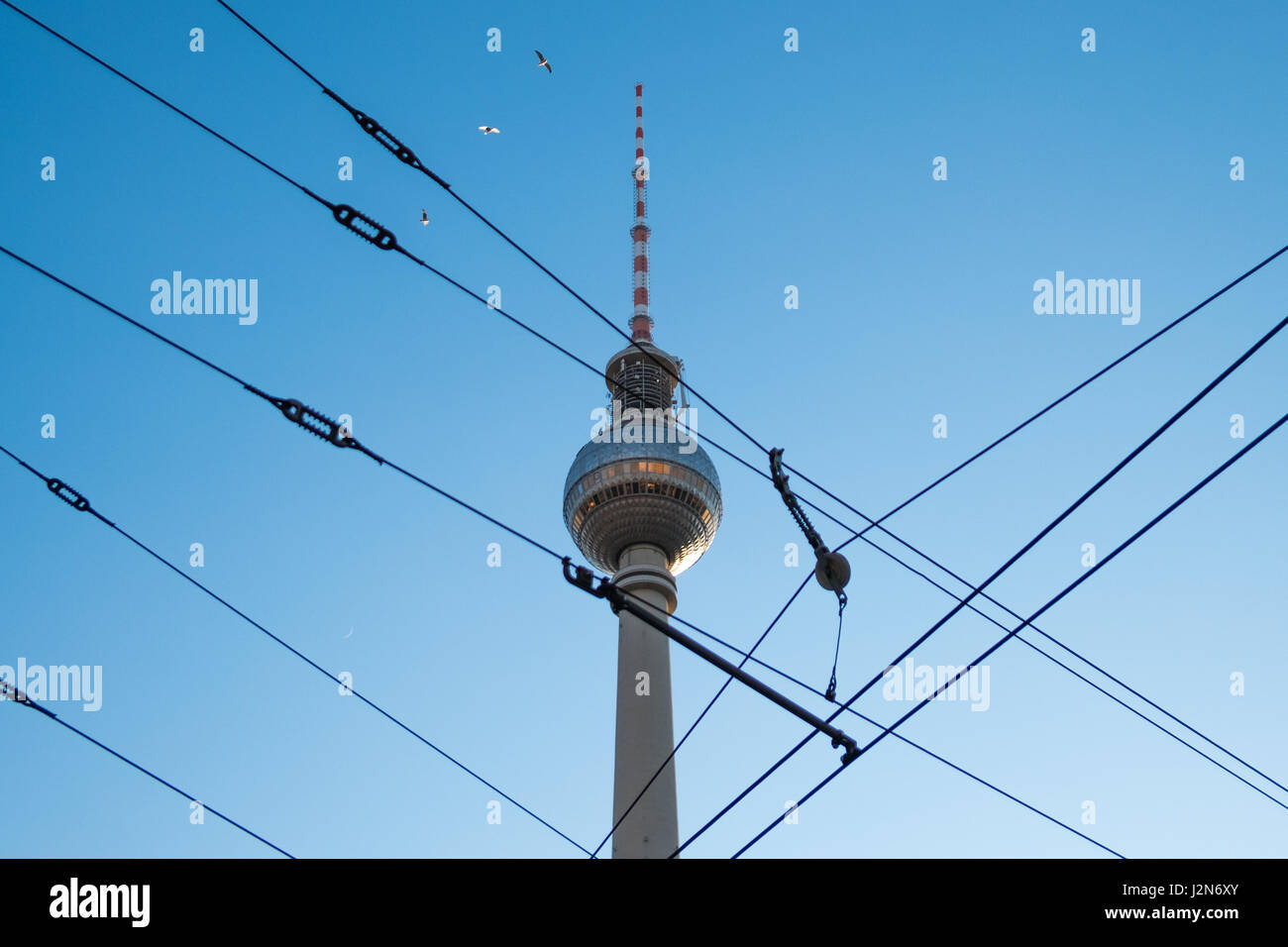 TV-Tower Berlin, Fernsehturm Berlin Stockfoto