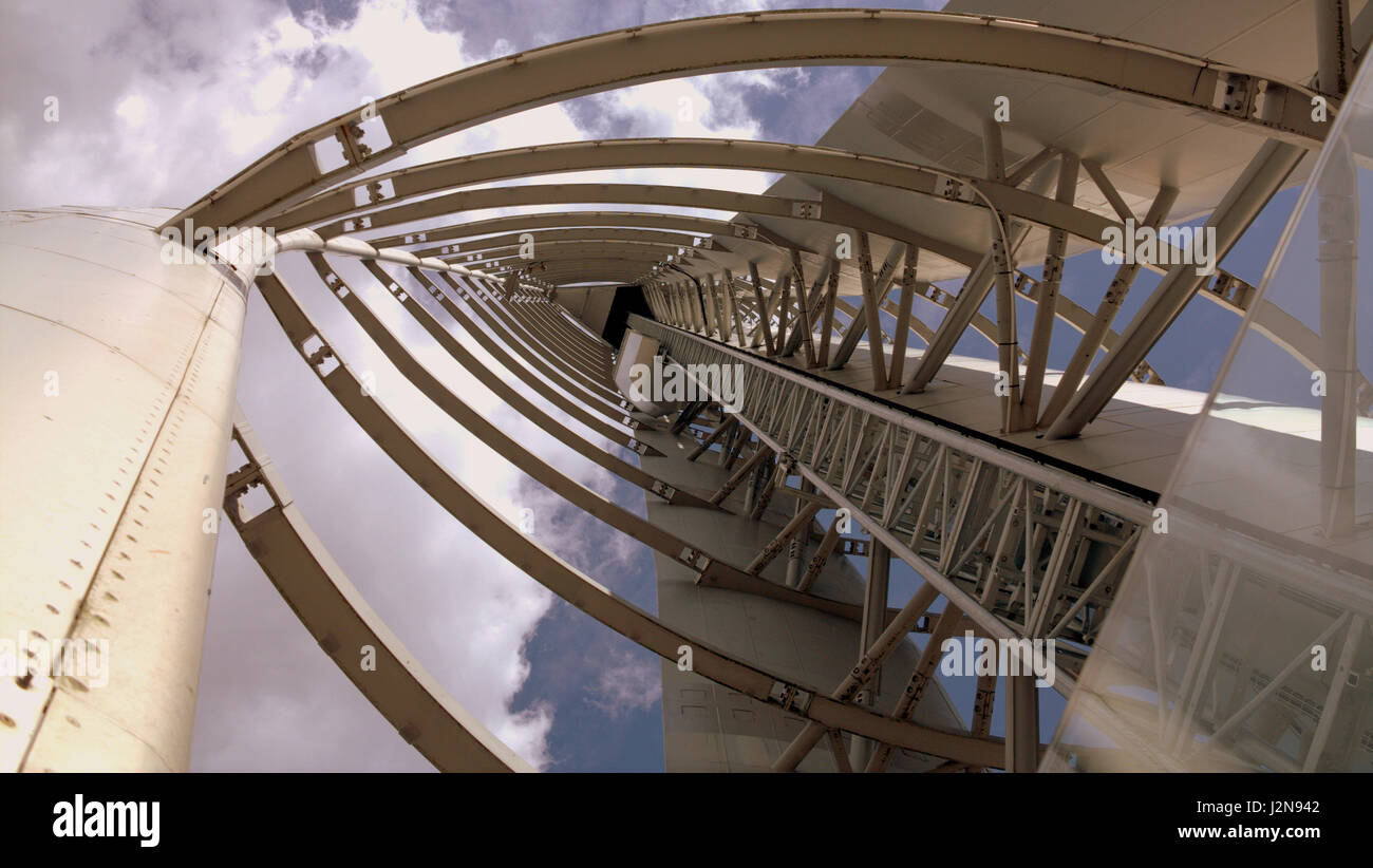 Glasgow Science Tower abstrakte Winkel Ansicht Stockfoto