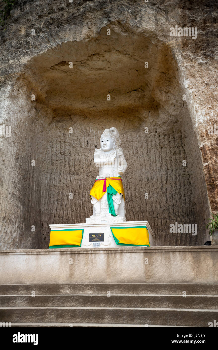 Statuen von Hindu Arjuna Gott, Statuen nächste Straße Stockfoto