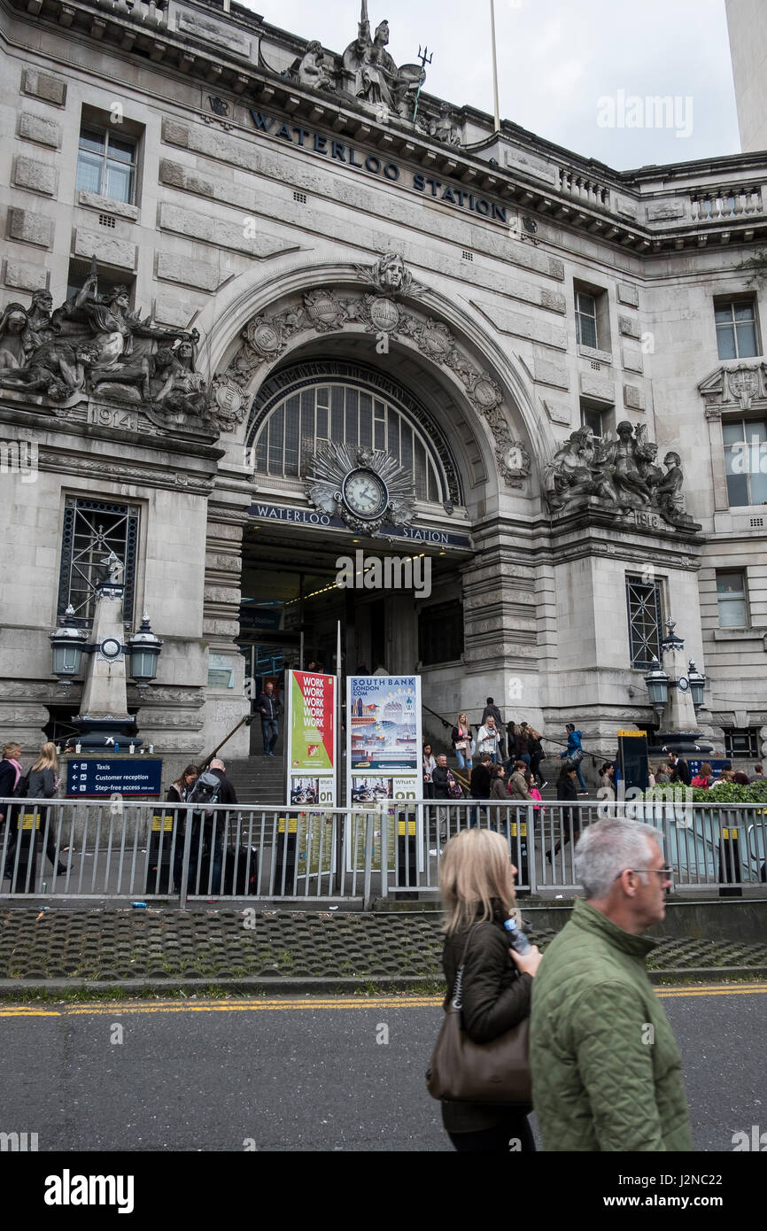 Waterloo station Stockfoto