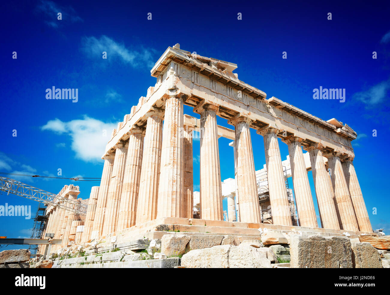 Parthenon Tempel, Athen Stockfoto