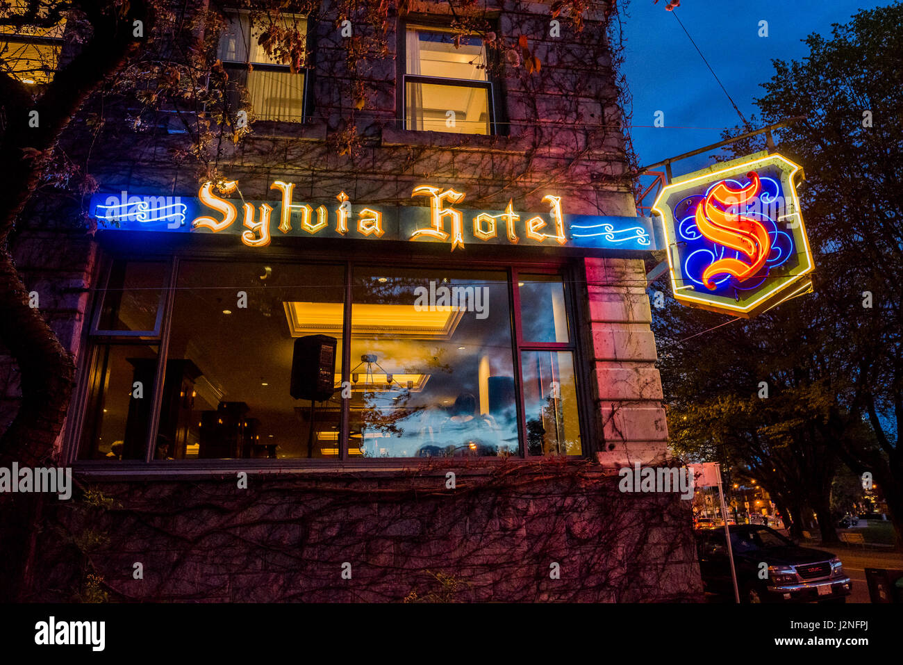 Sylvia Hotel, Vancouver, Britisch-Kolumbien, Kanada. Stockfoto