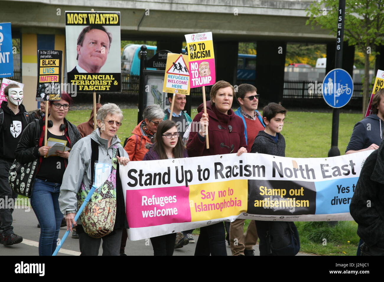 Traditionellen Maikundgebung auch bekannt als Tag der internationalen Arbeiter oder Tag der Arbeit mit Blaskapellen Kundgebungen und Demonstrationen Stockfoto