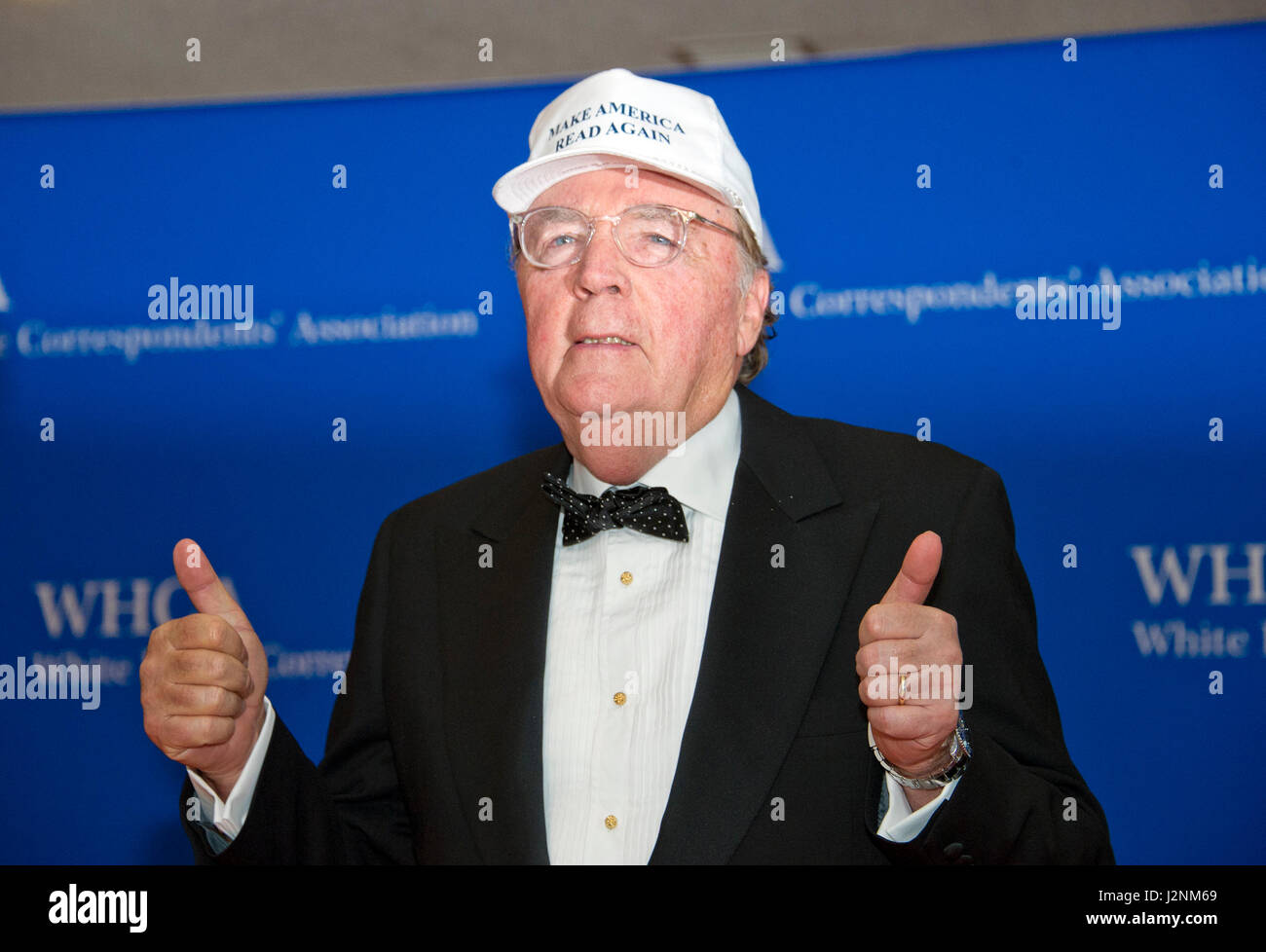 Autor James Patterson kommt für die 2017 White House Correspondents Association Annual Dinner im Washington Hilton Hotel am Samstag, 29. April 2017. Bildnachweis: Ron Sachs/CNP /MediaPunch Stockfoto