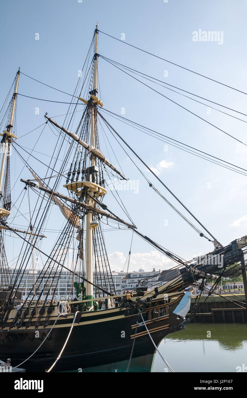 Freundschaft von Salem in Salem Maritime National Historic Site in Salem, Massachusetts. Stockfoto