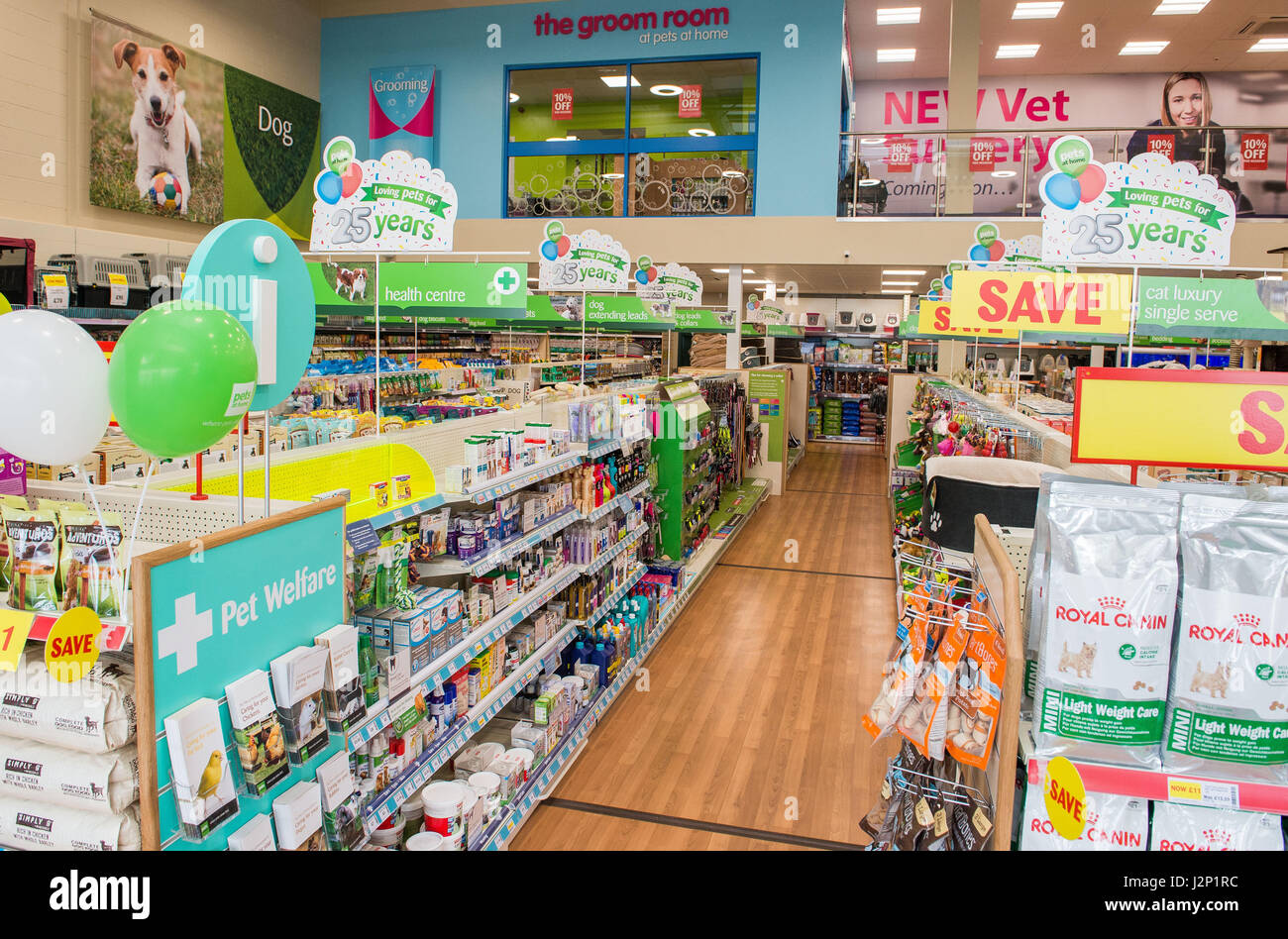 Haustiere bei der Eröffnung des Home Store, Lanark Stockfoto