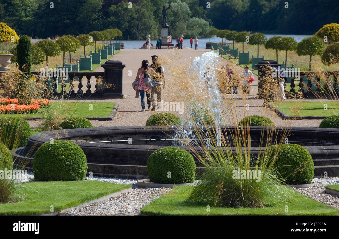 Trentham Gardens, beliebtes Touristenziel im Garten Stockfoto
