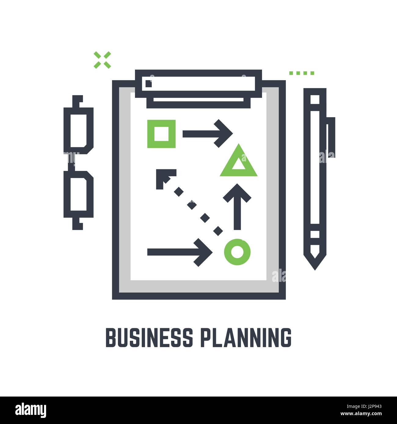 Business-Planung-Tabelle Stock Vektor