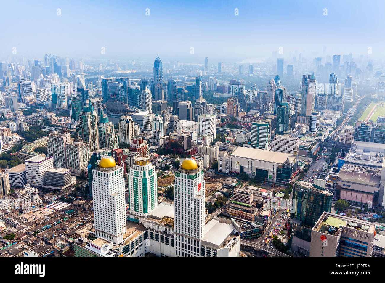 Skyline von Bangkok, Thailand. Stockfoto