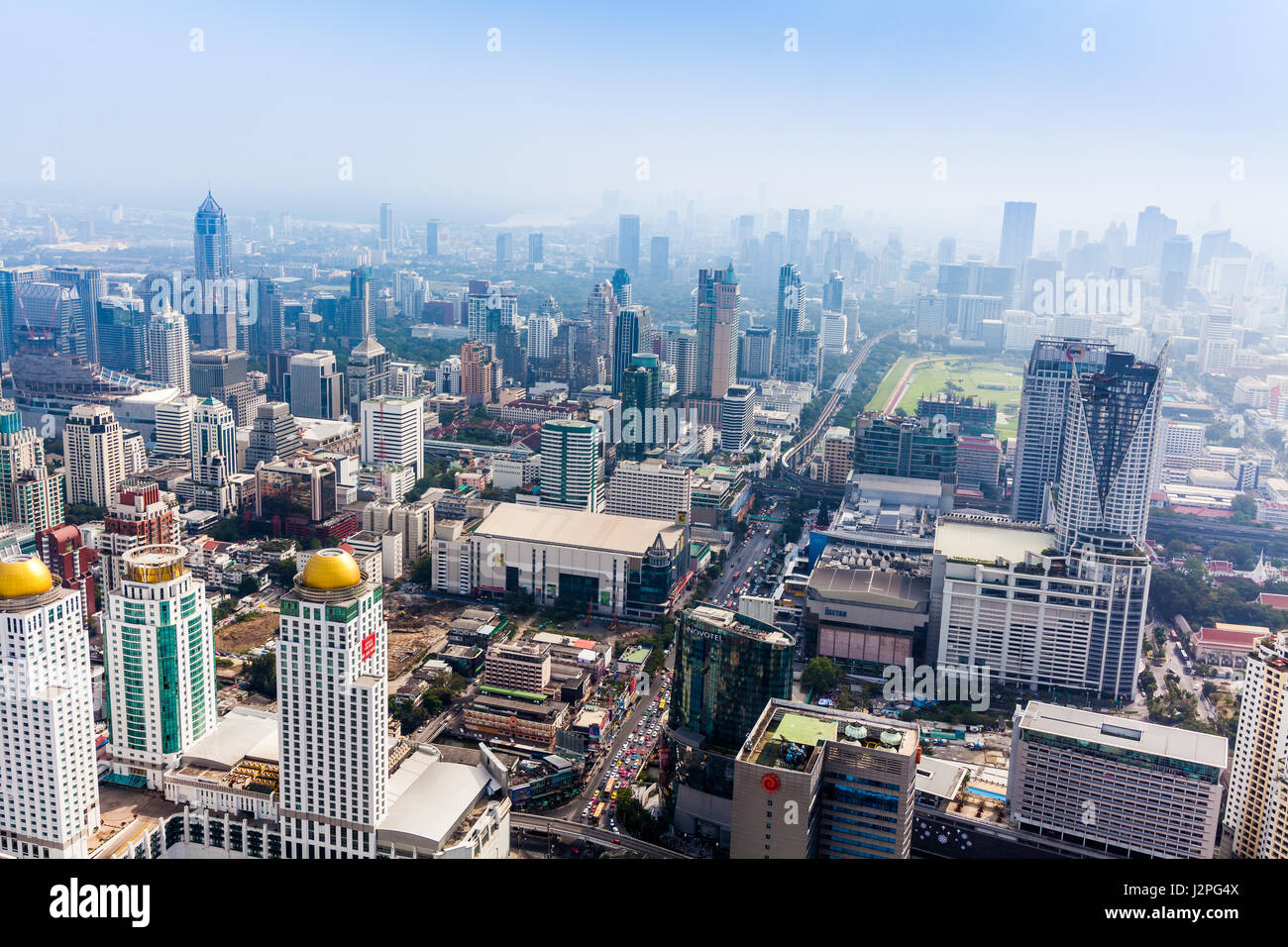 Skyline von Bangkok, Thailand. Stockfoto