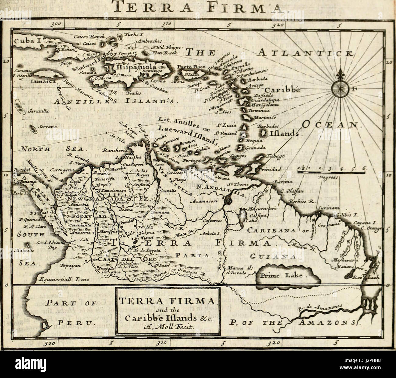 "Ein System der Geographie; oder eine neue & genaue Beschreibung der Erde in all ihrer reiche, reiche und Staaten. Illustriert mit Geschichte und Topographie und Karten von jedem Land... " (1701) Stockfoto