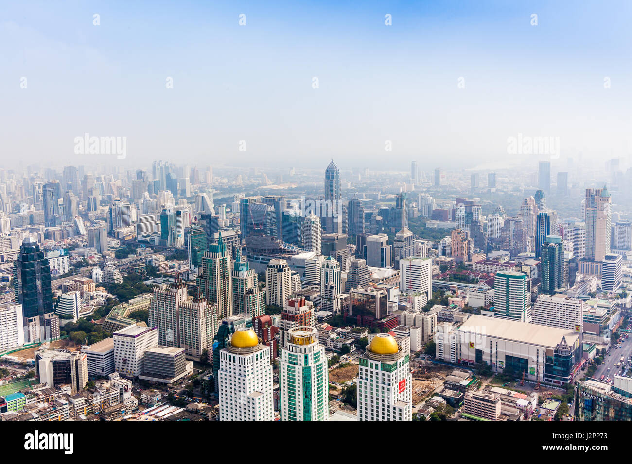Skyline von Bangkok, Thailand. Stockfoto