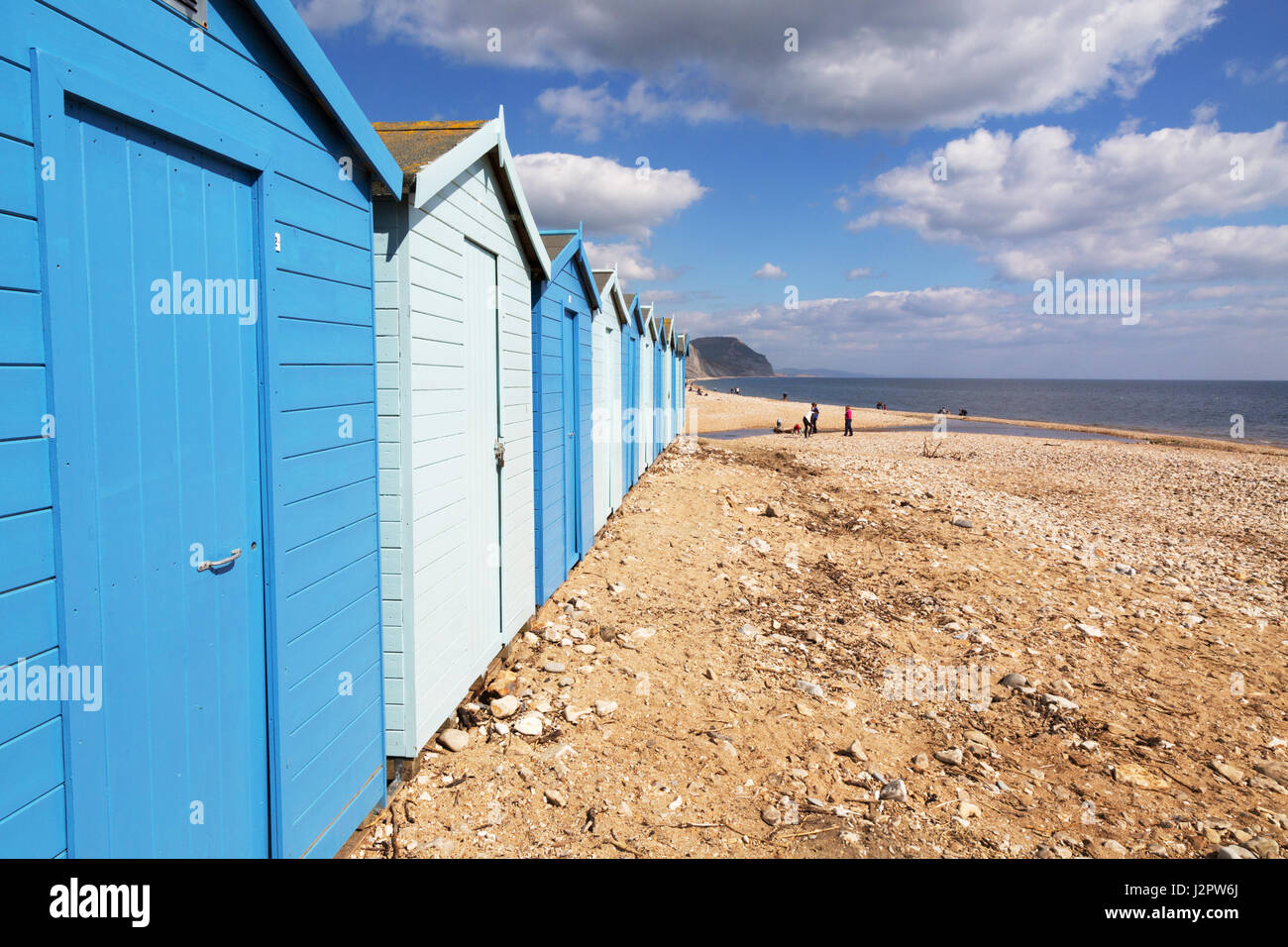 Charmouth Strand, Jurassic Coast UNESCO-Weltkulturerbe, Dorset England UK Stockfoto