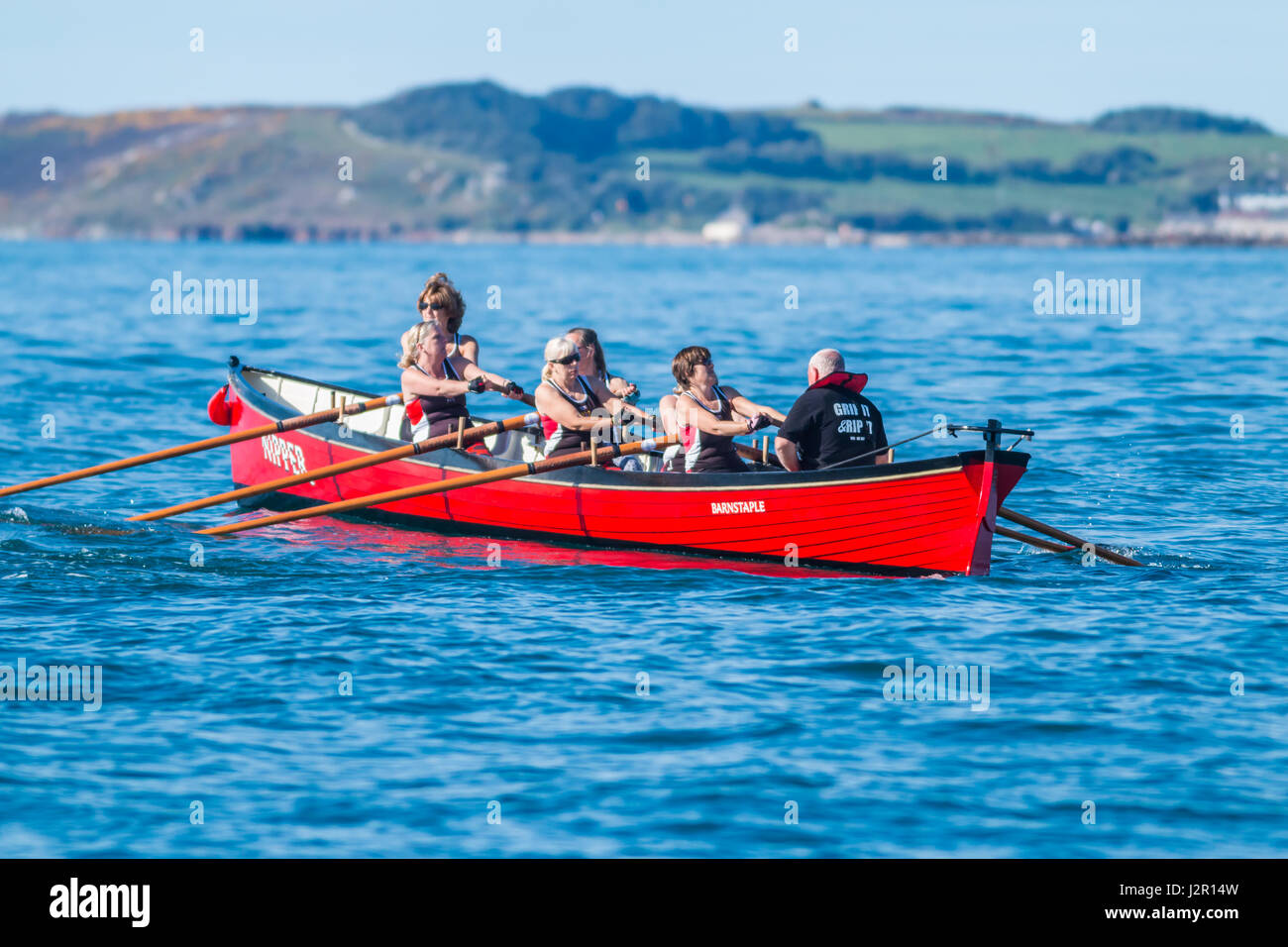 Die jährlichen Scilly-inseln Welt pilot gig Meisterschaften, April, 2017 Stockfoto