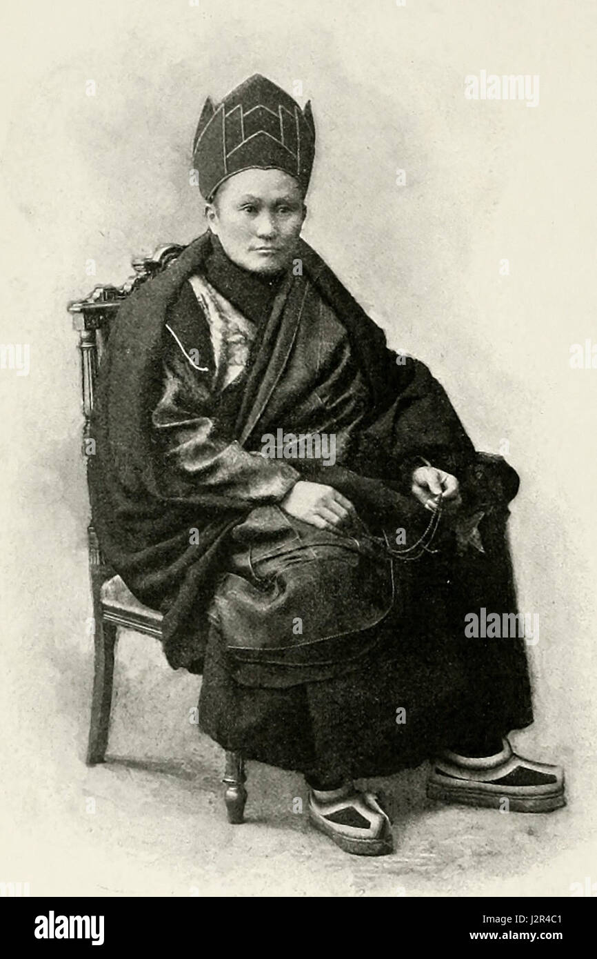 Agwan Dordji (oder Dordjiev) - Lhasa, Tibet - tibetischen Führer, Widerstand, ca. 1905 Stockfoto