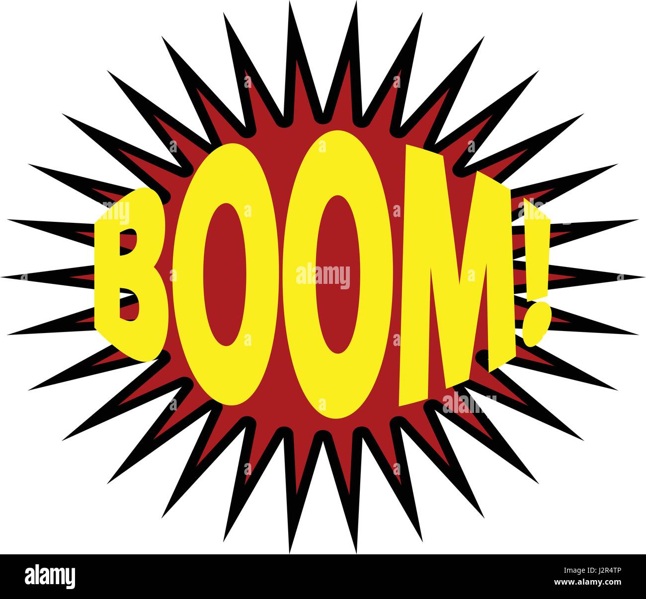 BoomSchriftzug, zu bombardieren. ComicTextSoundEffekte. Vektor