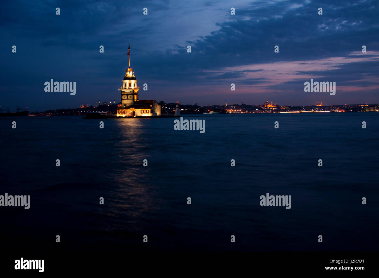 Leanderturm in Istanbul, Türkei Stockfoto