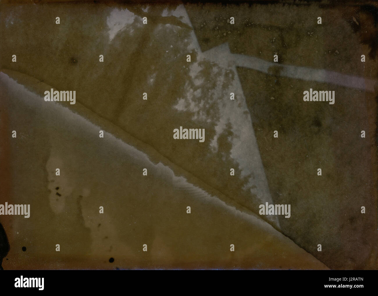 Alten und gebrauchten Fotopapier nützlich wie eine Schicht für Foto-editor Stockfoto