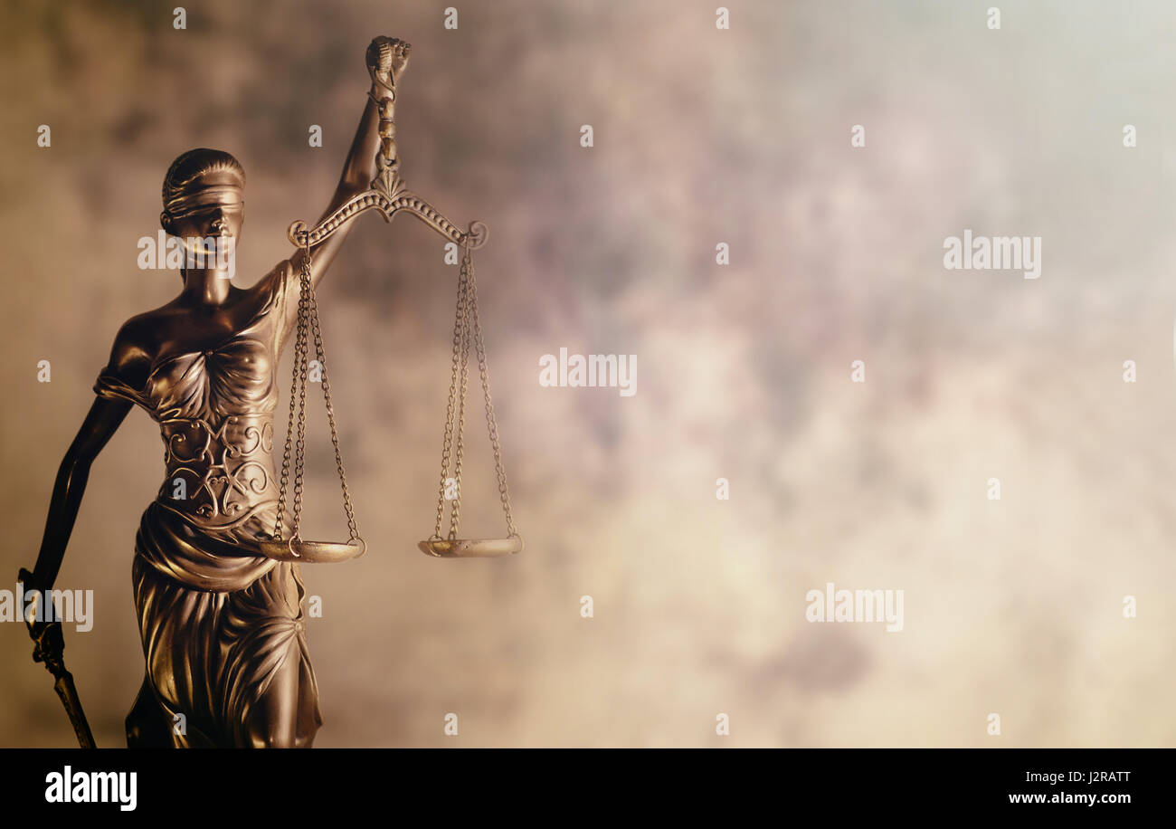 Gesetzliche Recht Konzept Bild skaliert der Gerechtigkeit Stockfoto