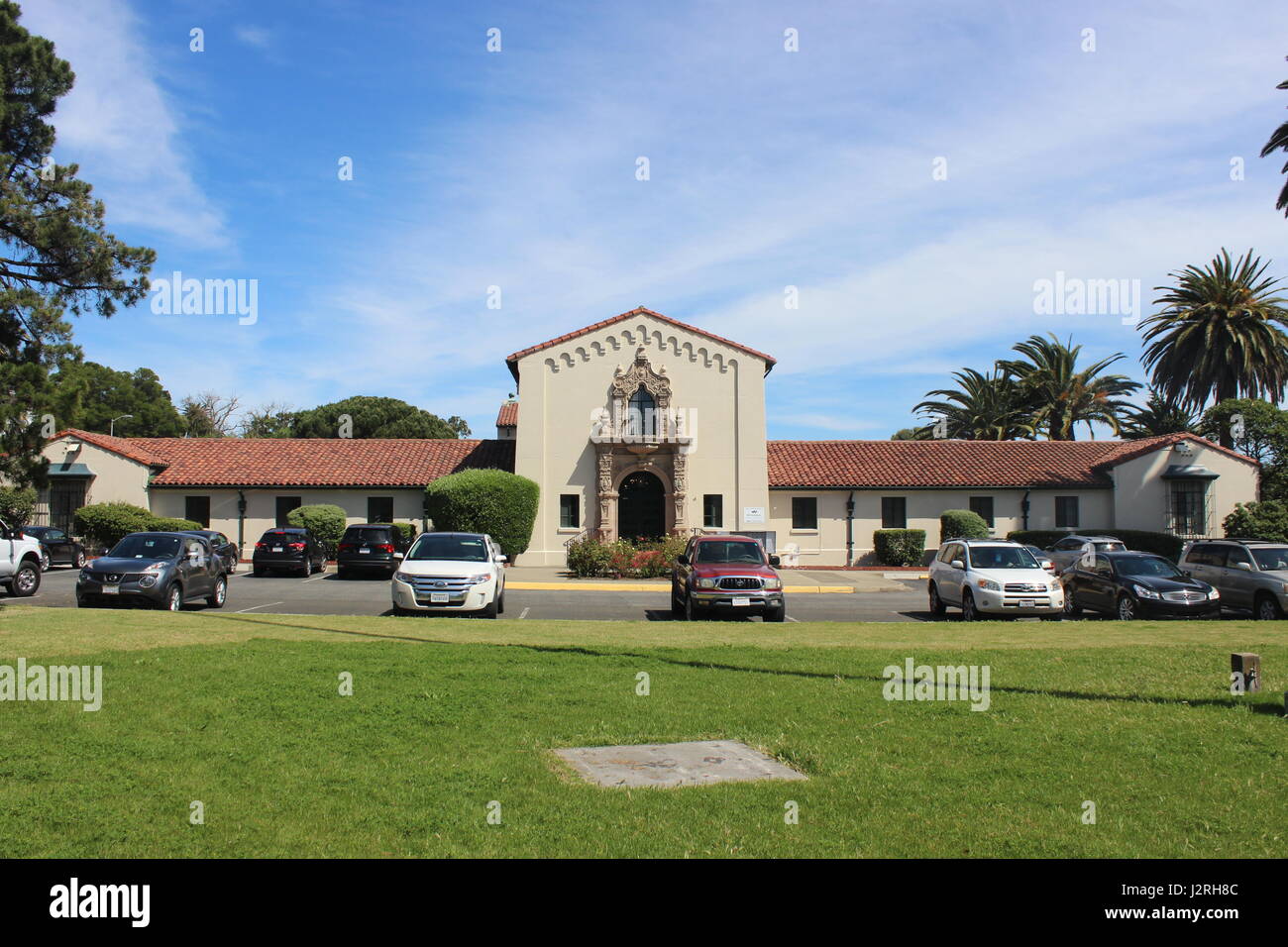 Ehemalige zentrale Gebäude, Benicia Arsenal erbaute 1942 Benicia, Kalifornien Stockfoto