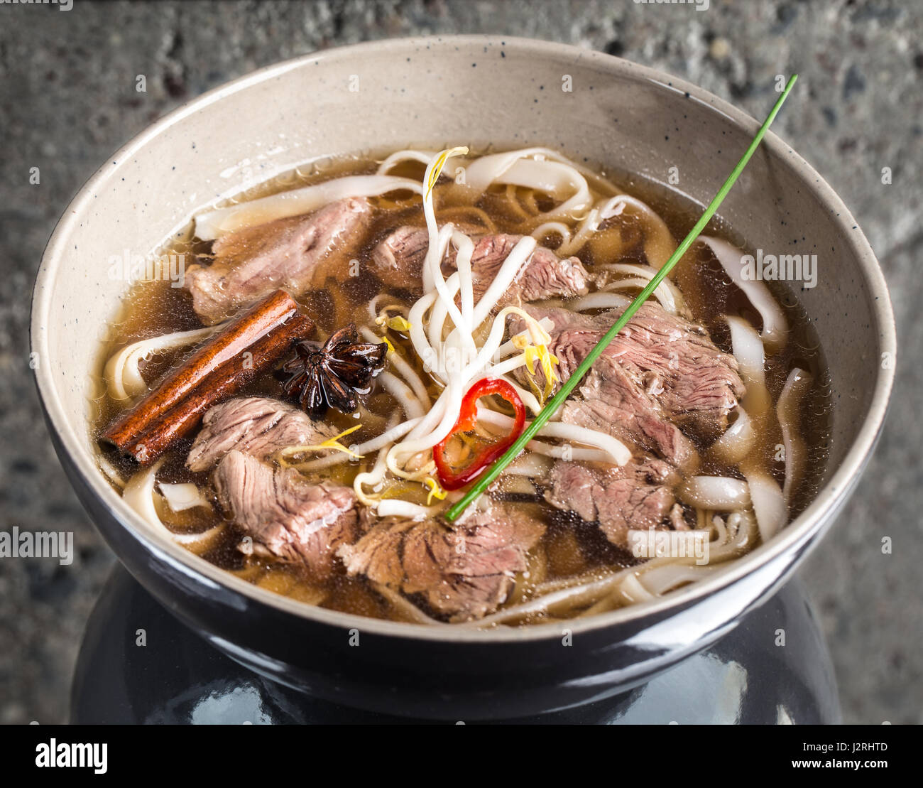 Nudelsuppe Pho bo Stockfoto