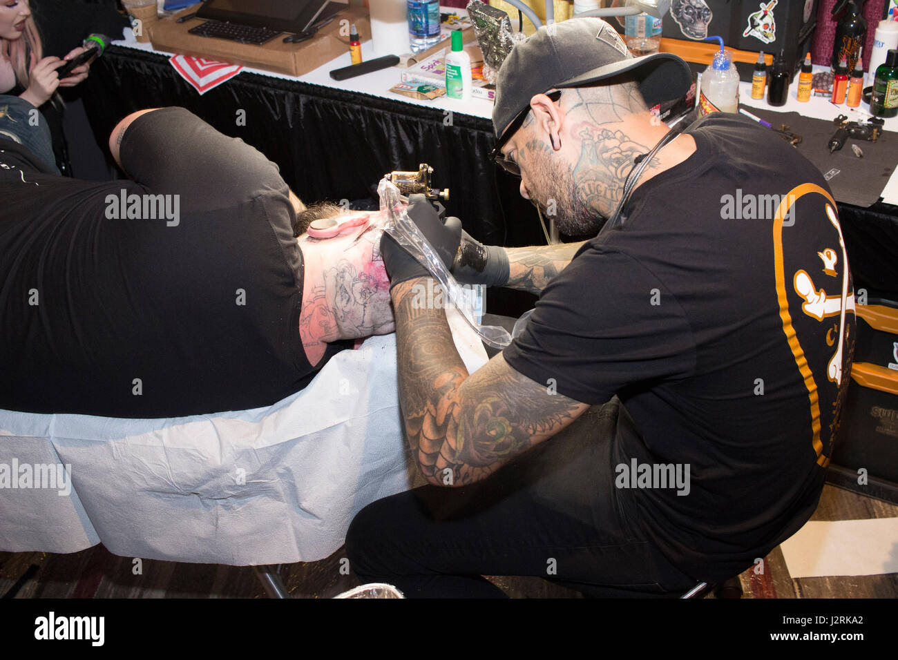 Hölle Stadt tattoo Festival Stockfoto