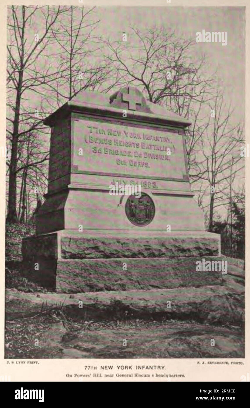 77. NY Infanterie OPP s. 619 Stockfoto