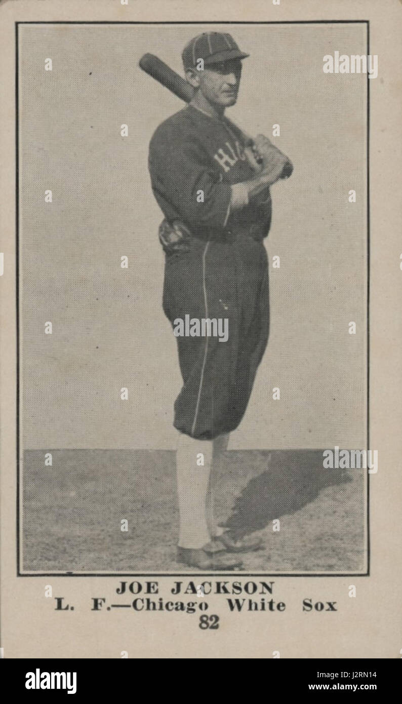 1917 Joe Jackson Stockfoto