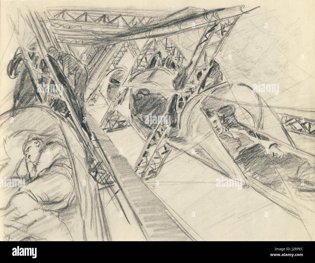 Theo Matejko: LZ 127, Graf Zeppelin, 1928 Stockfoto