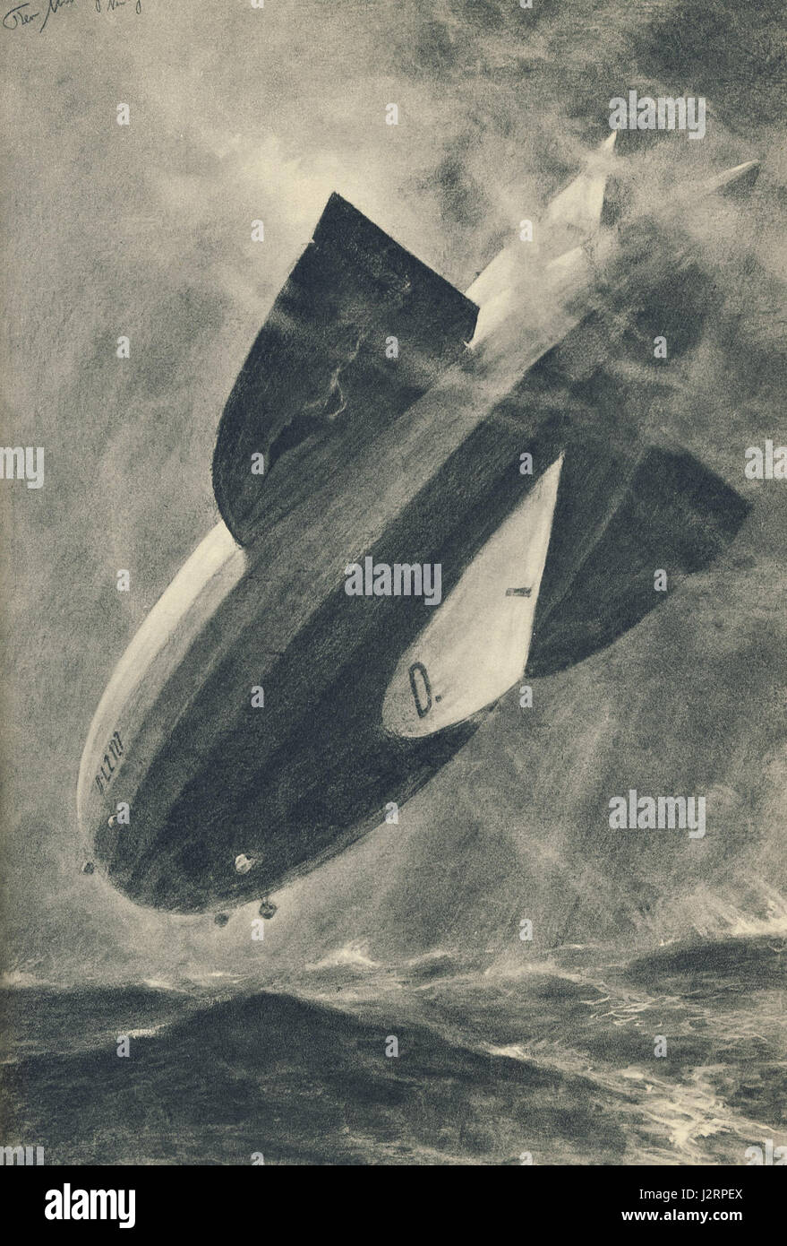 LZ 127, Graf Zeppelin über dem Atlantik, 1928 Stockfoto